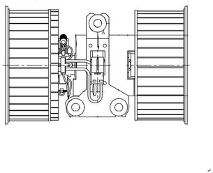 Электровентилятор отопителя для автомобилей X5 (E53) (00/Range Rover III (02 (LFh 26E5) LUZAR
