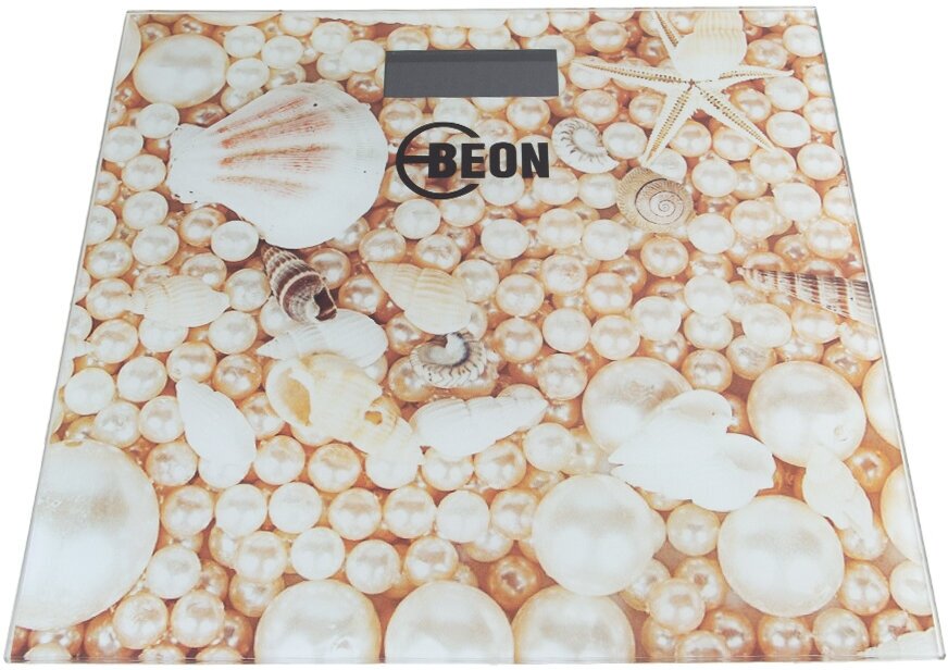 Весы напольные Beon BN-1100 стекленные с подсветкой до 180 кг, 30х30 см, бежевые - фотография № 2