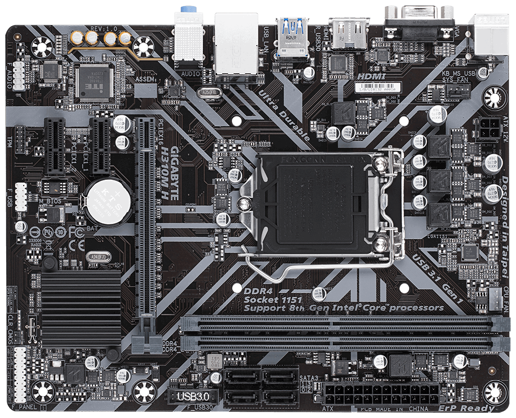 Материнская плата GIGABYTE H310M H (LGA1151v2, MATX)