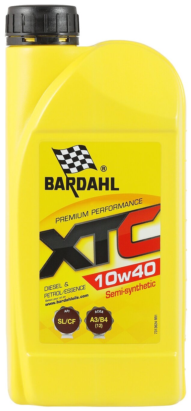 Полусинтетическое моторное масло Bardahl XTC 10W-40 SN/CF