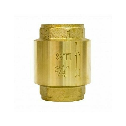 Клапан обратный пружинный STI 20 34 латунь корпус латунный шток 715₽