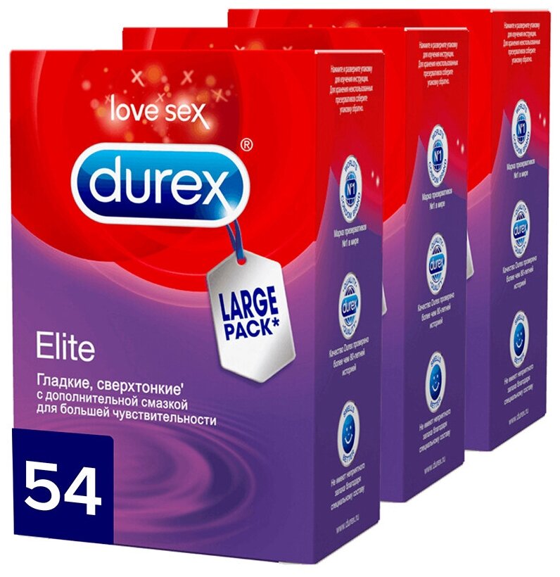 Презервативы Durex №12 Elite Сверхтонкие — купить в интернет-магазине ...