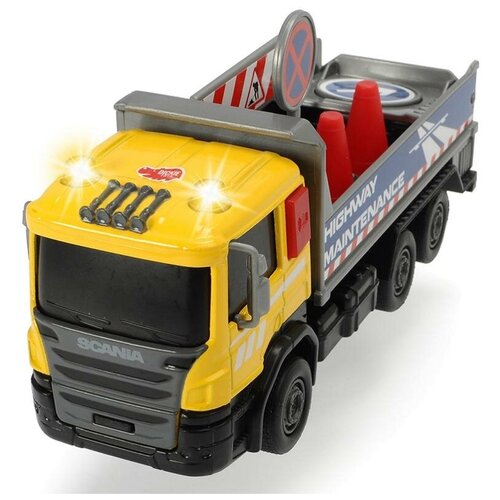Купить Грузовик Dickie Toys Scania (3742011-3), 17 см, желтый