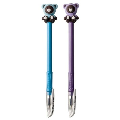 фото Союз набор шариковых ручек медвежонок, 2 шт (врор-65-117), синий цвет чернил