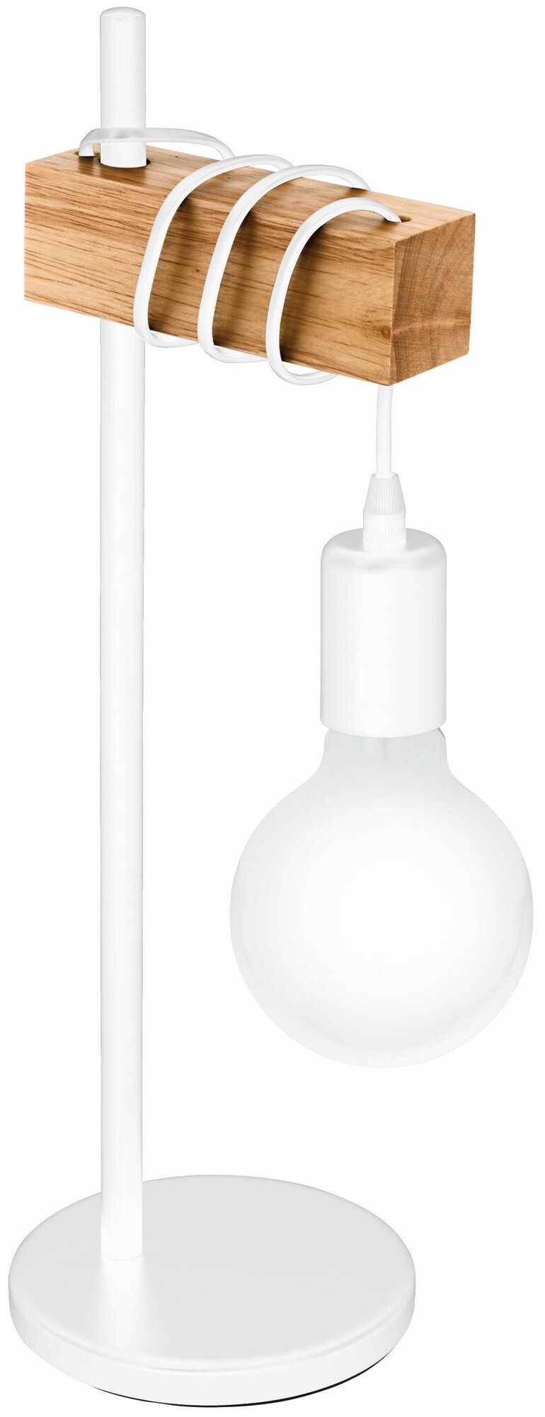 Лампа декоративная EGLO Townshend 33163, E27, 10 Вт, цвет арматуры: белый