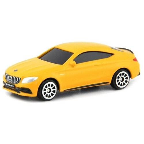 машинка металлическая uni fortune rmz city 1 64 mercedes benz c63 s amg coupe 2019 цвет красный Легковой автомобиль RMZ City Mercedes-Benz C63 S AMG Coupe 2019 (344991S) 1:64, 7.3 см, желтый