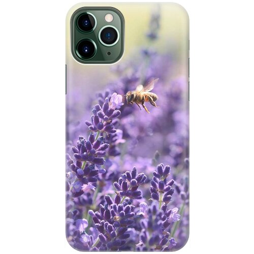 фото Re:pa накладка transparent для apple iphone 11 pro max с принтом "пчела и цветок"