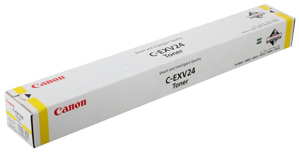 Тонер Canon C-EXV24Y для IR5800C/5800CN/5870C/5870CI/5880C/5880CI/6800C/6800CN/6870C/6870CI/6880C/6880CI желтый 9500 страниц - фото №1