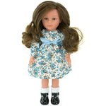 Кукла Lamagik Нина темноволосая в платье с цветами 33 см, 33103 - изображение