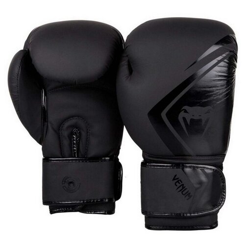 Боксерские перчатки Venum Contender 2.0 Boxing Gloves - Black/Black 16 унций