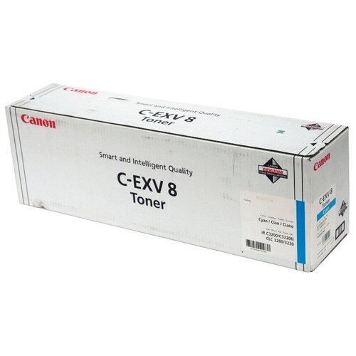 Картридж Canon C-EXV8 C (7628A002), 25000 стр, голубой картридж canon c exv8 bk 7629a002 25000 стр черный