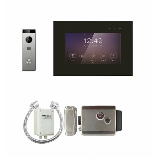 Комплект видеодомофона для дома Tantos Marilyn HD Wi-Fi IPS (black) и Triniti HD c замком