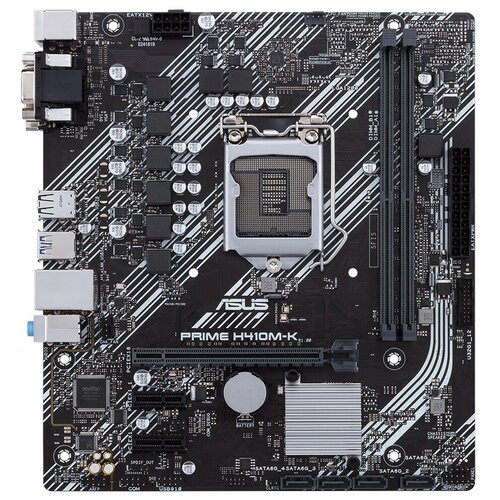 фото Материнская плата asus prime h410m-k (lga1200, matx) ret