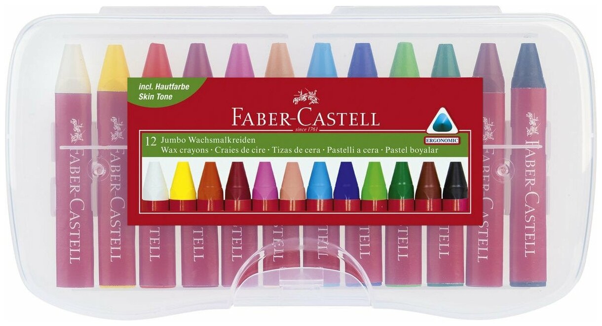 Faber-Castell Восковые мелки Jumbo 12 цветов