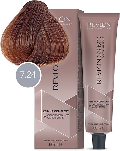 Revlon Professional Colorsmetique Color & Care краска для волос, 7.24 блондин переливающийся-медный