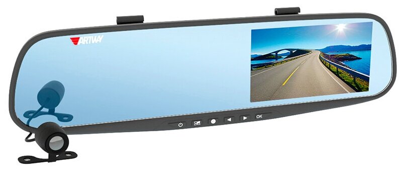 Видеорегистратор зеркало Artway AV-600 3в1 (2камеры, передняя FullHD, ParkAssist)