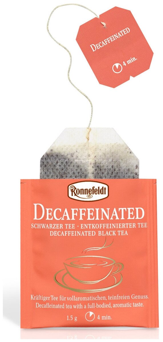 Декофеинированный черный чай Ronnefeldt Teavelope Decaffeinated(Декофеинированный) 1 пачка по 25 пакетиков. Арт.14050 - фотография № 4