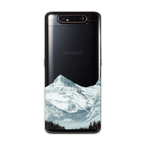 Силиконовый чехол на Samsung Galaxy A80 / Самсунг Гэлакси A80 Горы арт 1, прозрачный силиконовый чехол на samsung galaxy a80 самсунг гэлакси a80 поп арт эффекты