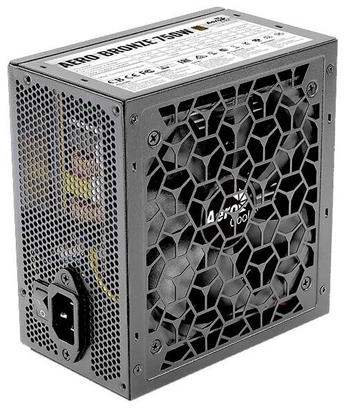 Блок питания Aerocool Aero Bronze 750 (rtl) 750W ATX (24+2x4+4x6/8пин) .