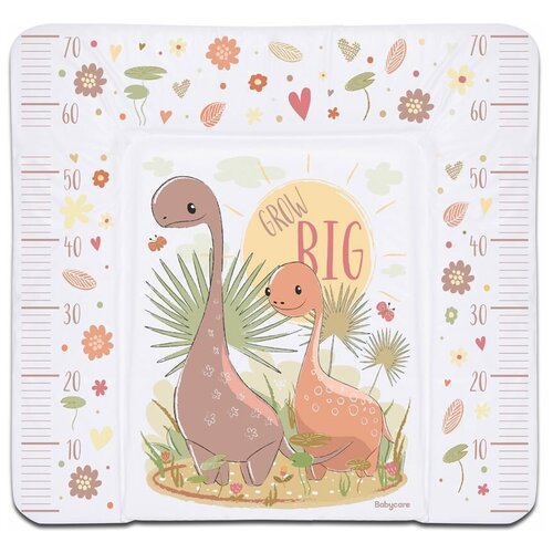 фото Пеленальный матрас babycare 82 х 73 (bc01) динозаврик, бежевый