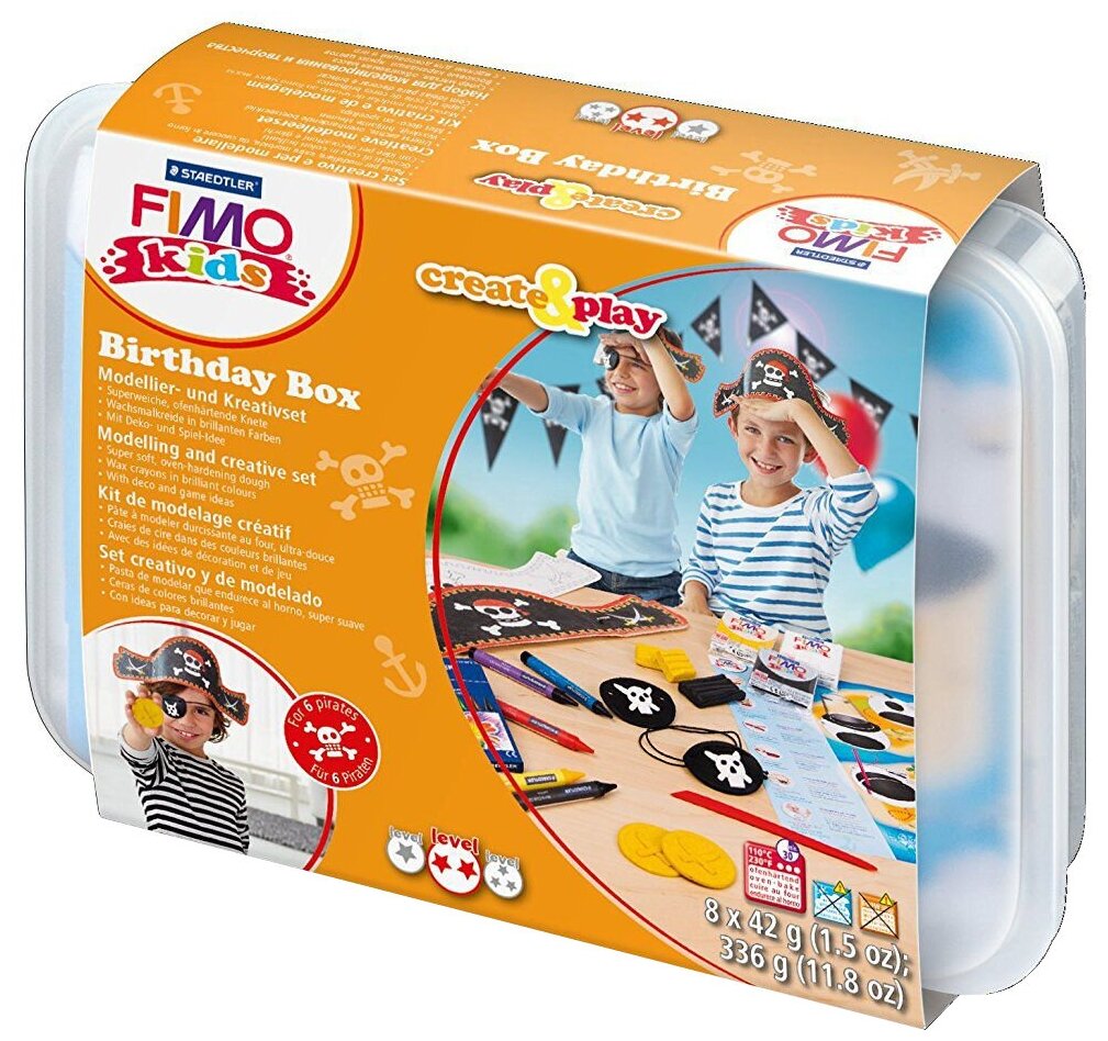 Подарочный набор для проведения дня рождения FIMO kids create&play «Пират»