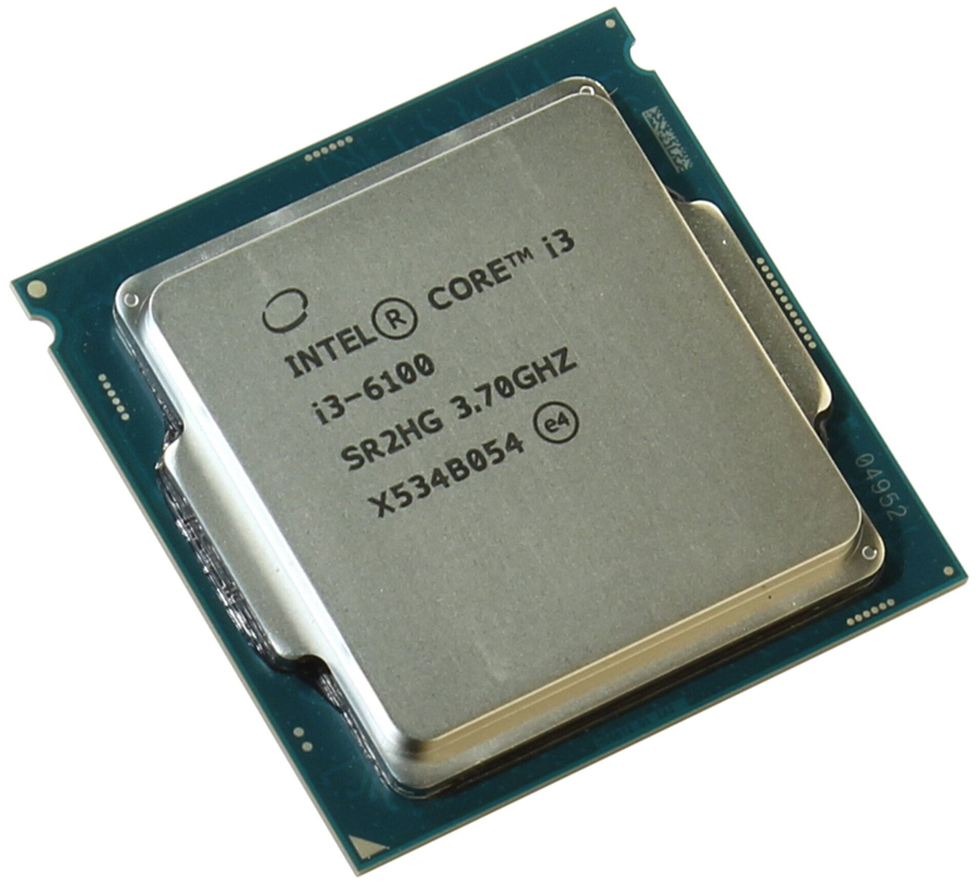 Core i3-6100 2 Cores, 4 Threads, 3.7GHz, 3M, DDR4-2133, ECC, Graphics, 51W, OEM