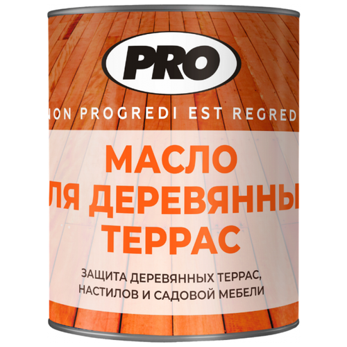 Масло PRO для деревянных террас, рябина, 2.5 л