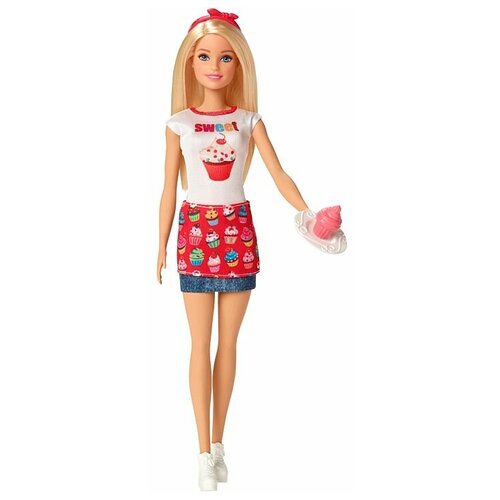 Купить Кукла Barbie Кондитер, 29 см, FHP65