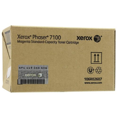 Картридж Xerox 106R02607, 4500 стр, пурпурный картридж hi black hb 106r02607 4500 стр пурпурный