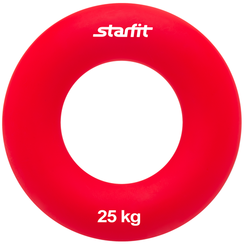 фото Эспандер кистевой starfit es-404 "кольцо", диаметр 8,8 см, 25 кг, красный