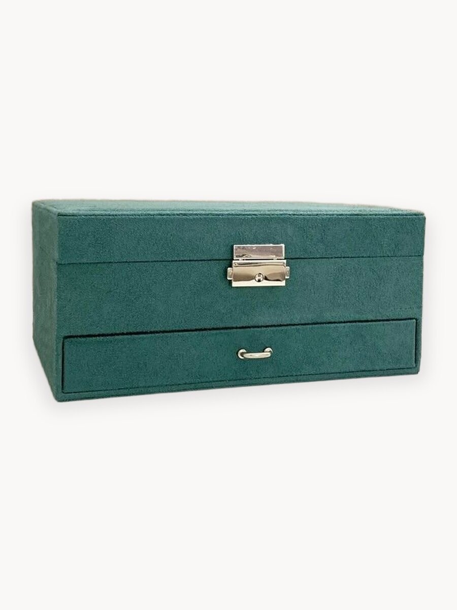 Шкатулка для хранения украшений Мальта, темно-зеленый