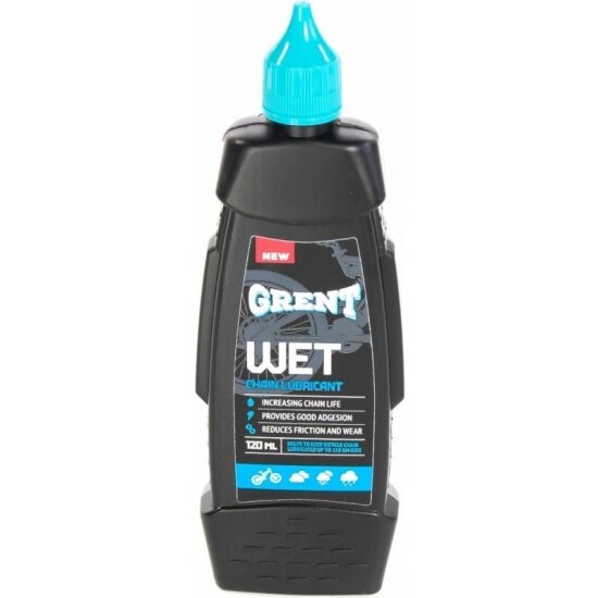 Цепная велосмазка Grent Wet Lube для влажной погоды 120мл (32129)