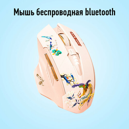 Inphic Мышь беспроводная A10 Беспроводная bluetooth-мышь с китайским культурным наследием розовый 221600₽