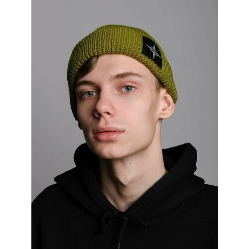 фото Шапка бини severclothing для мужчин и женщин, размер 54-58, хаки