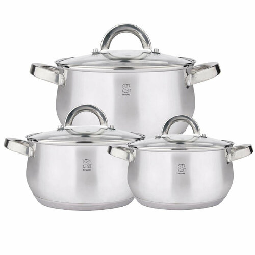 Набор посуды Swisgold SG-18036 Venus 6пр (2,6 л, 4,7 л, 6,1 л, с/кр)