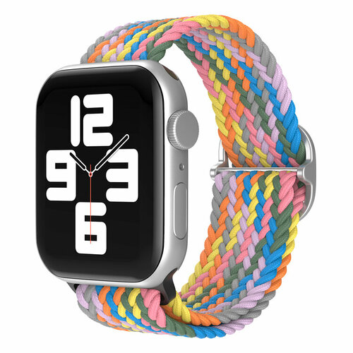 Нейлоновый ремешок для Apple Watch 1-9 / SE / ULTRA (42/44/45/49 мм), регулируемый по длине, разноцветный