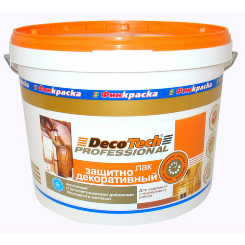 Лак DecoTech защитно-декоративный 9кг 1294₽