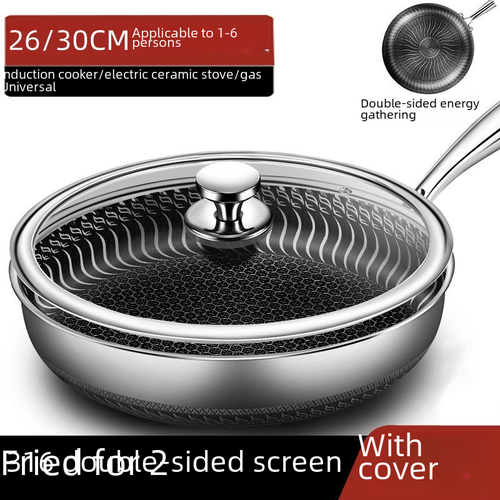 Сковорода из нержавеющей стали 316 двусторонняя без крышки диаметр 28 см 4748₽