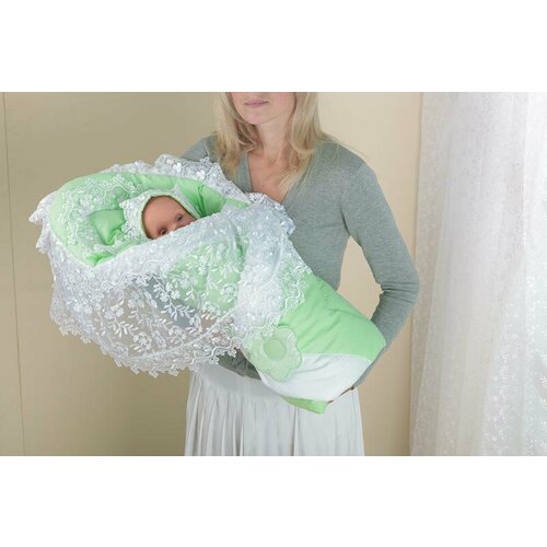 Одеяло-конверт салатовый