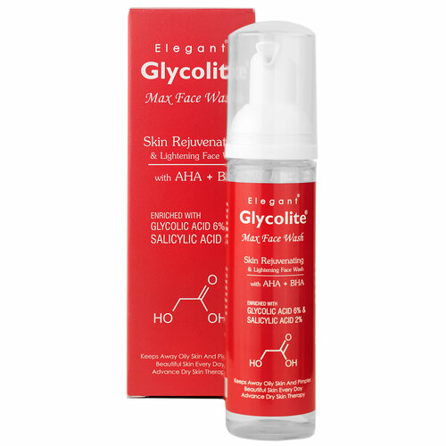 Пенка для умывания Гликолайт Макс против прыщей с AHA и BHA кислотами , 60 мл
