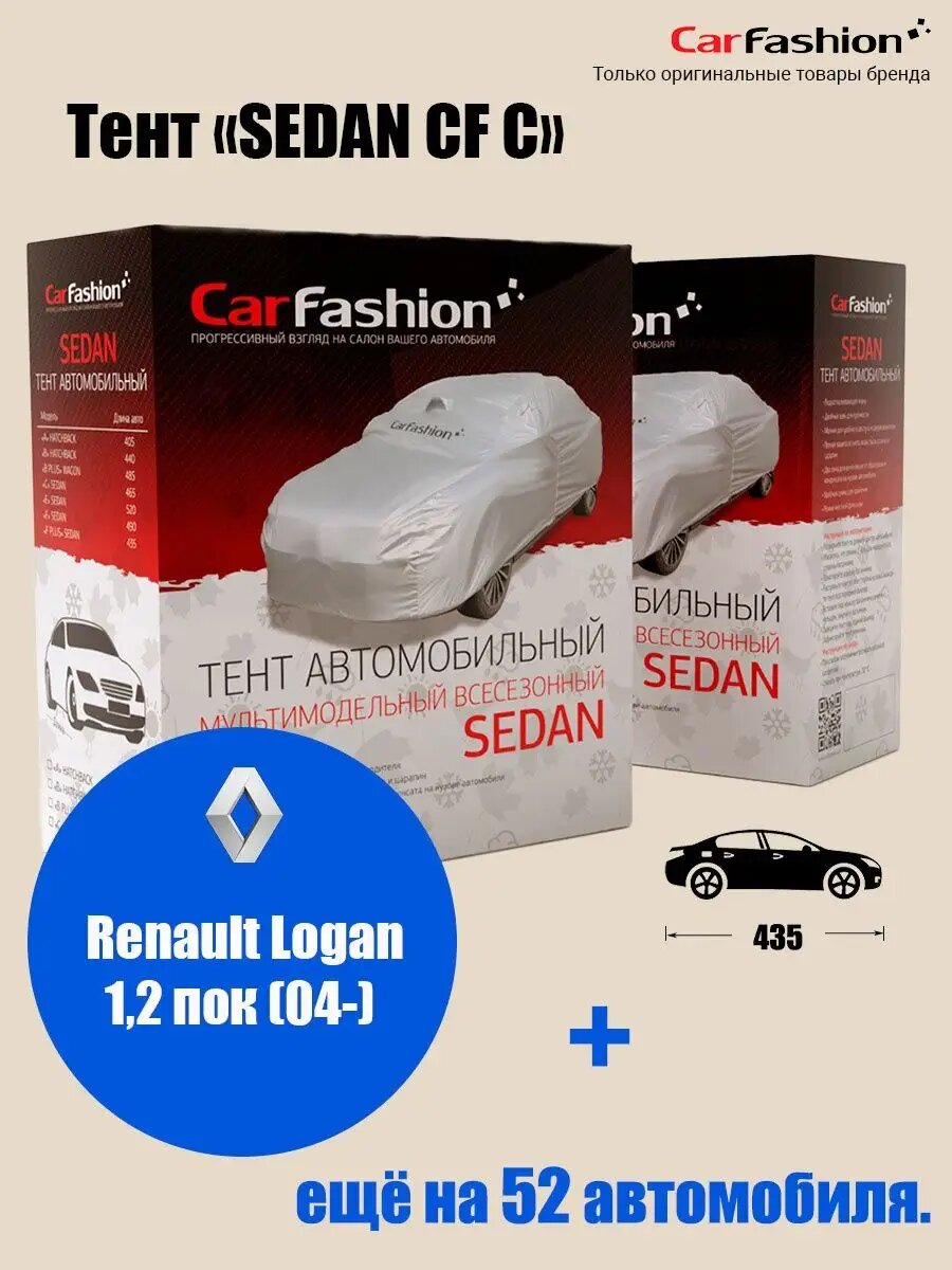 Тент на автомобиль Renault Logan 1,2 пок (04-)