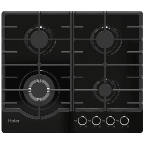 Газовая варочная панель Haier HHX-M64RFB ширина 60 см электроподжиг интегрированный 30999₽