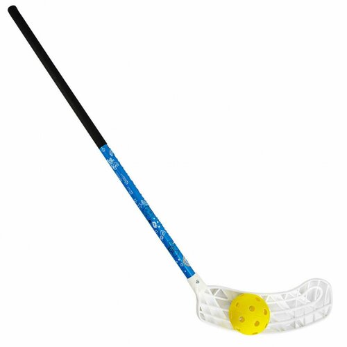 Клюшка для флорбола RealStick KIDSCAMP MR-KF-KC, 65см, с мячом, левый крюк, композит, чер-син