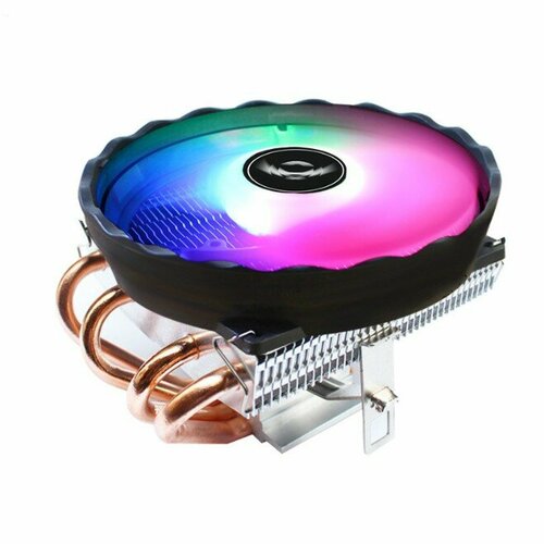 Кулер для процессора бесшумный 4PIN PWM (4 тепловые трубы) RGB 120 мм for Intel LGA 115X 1366 1700 2011 X79 X99 AMD AM3 AM4 AM5