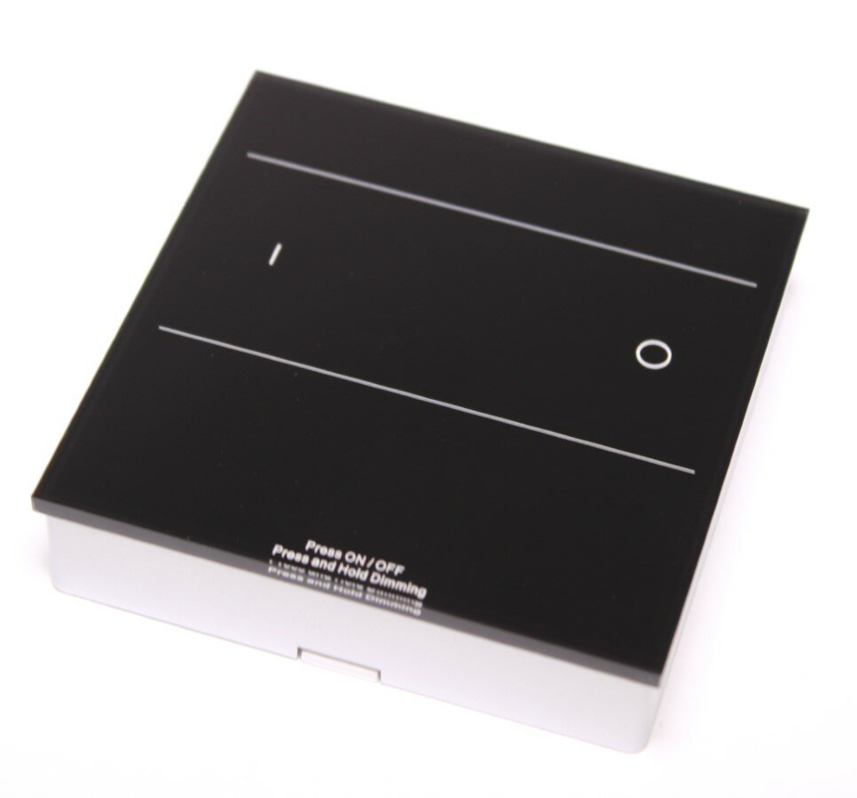 1ch RF T20-1 Black IC25 (DIM, 1 zone, RF 2.4GHz, 3VDC(CR2032)), Панель сенсорная накладная, Icled