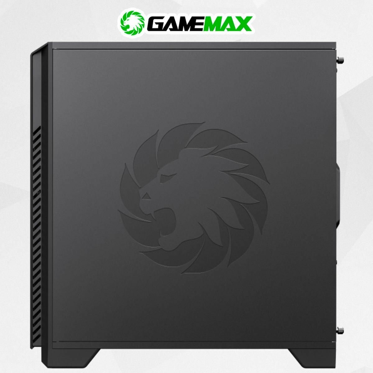 Корпус mATX GameMax черный, без БП, боковое окно из акрила, 2*USB 3.1, audio - фото №9