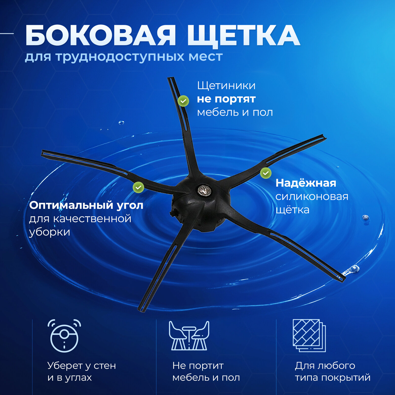Комплект фильтров, тряпок, щеток для робота пылесоса Xiaomi, Roborock Q7 Max, Q7 Max plus, T8 — фото 1
