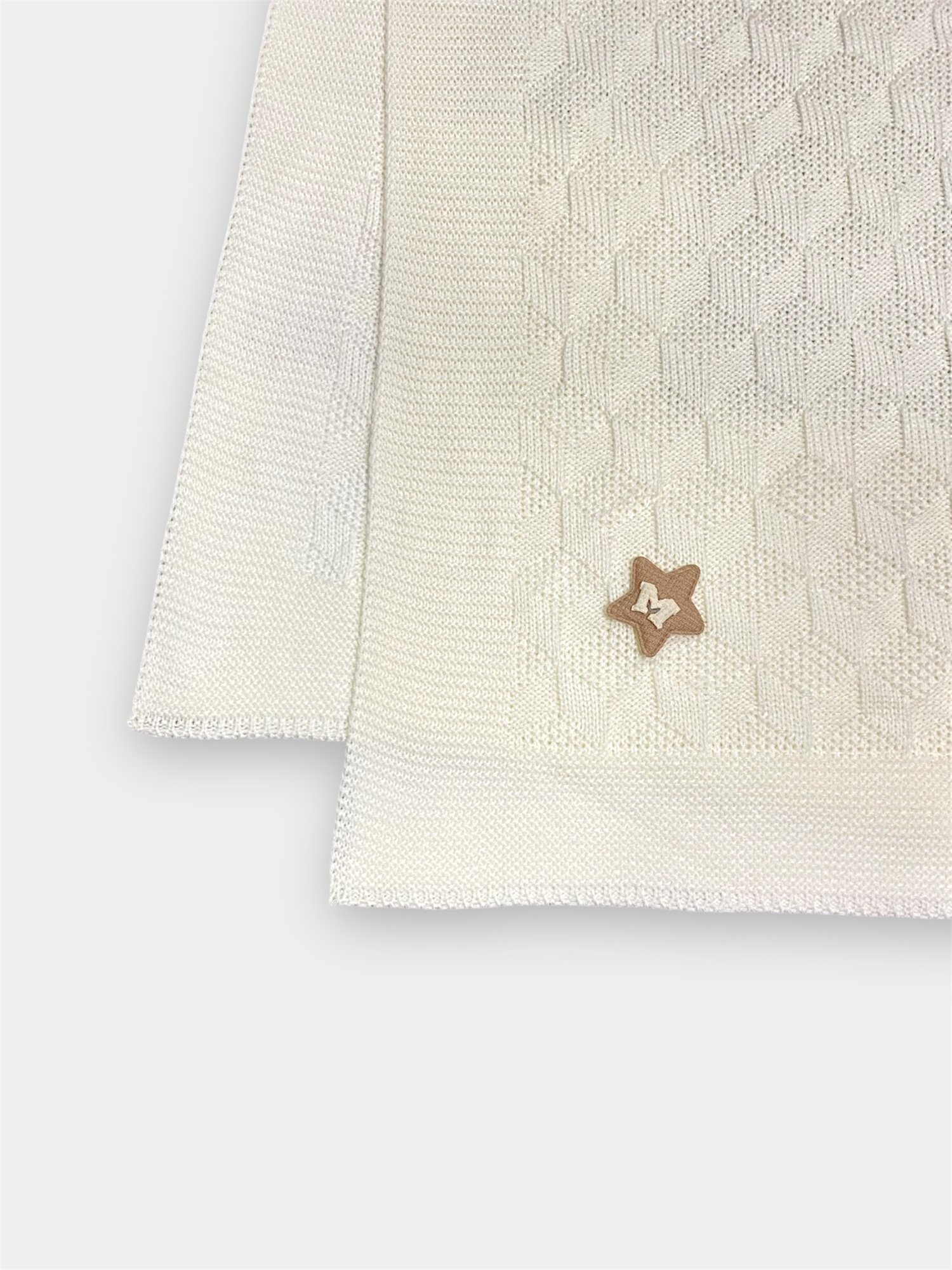 Вязаный мягкий детский плед для новорожденных GUNES размер 100х80 — фото 1