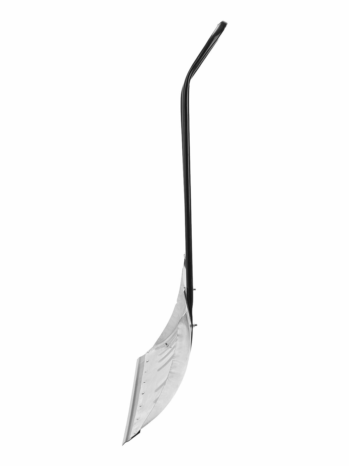 Скрепер для уборки снега Сибртех алюминиевый 75х42х112 см, усиленный, стальная рукоятка, снеговая лопата / движок, 61583 — фото 1