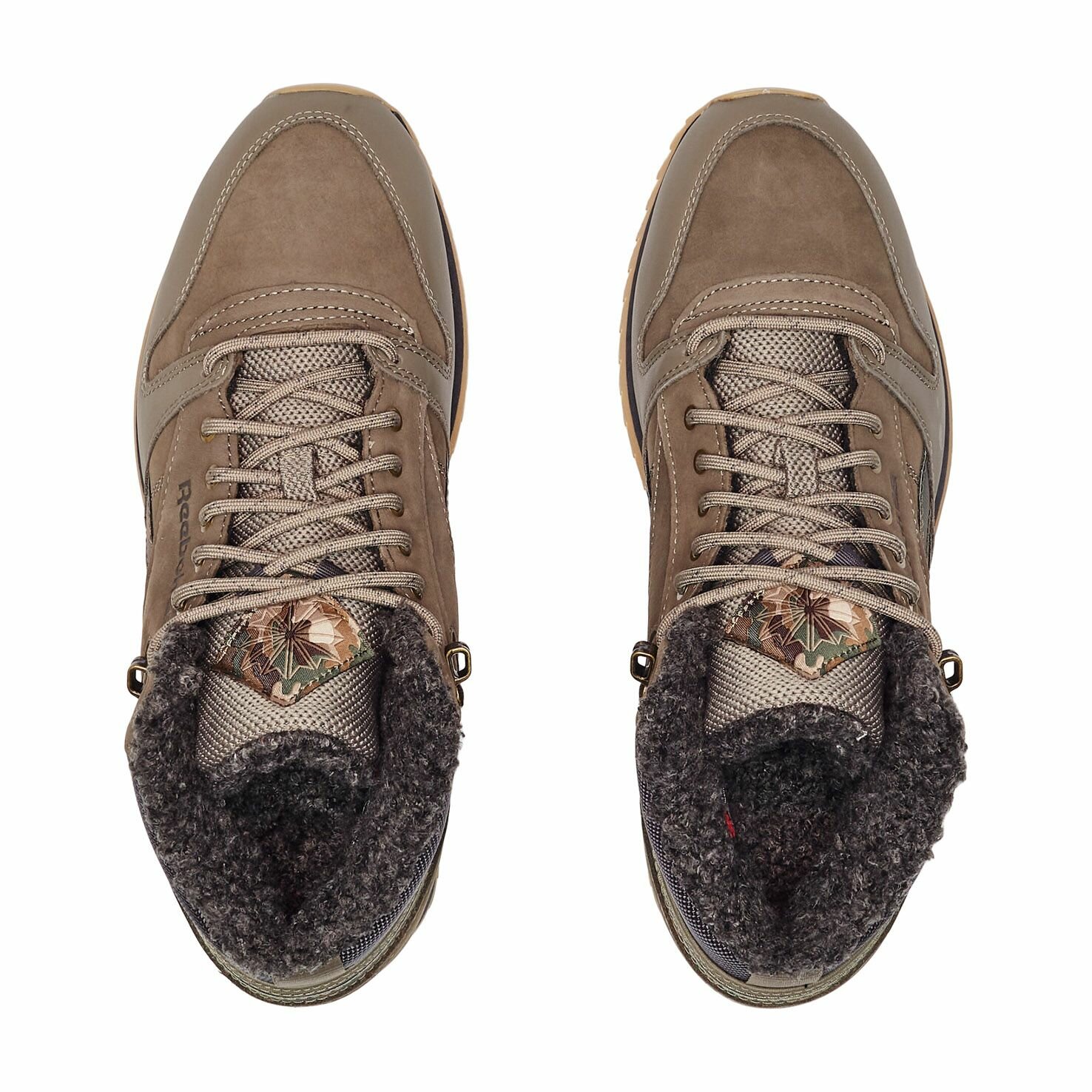 Кроссовки Reebok, размер 8, хаки — фото 1